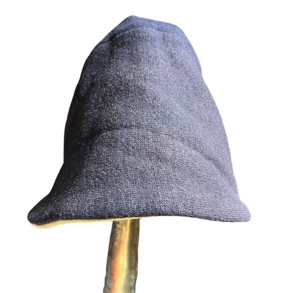 Vintage Brown Yellow Bonnet Style Hat - Picture 4 of 7